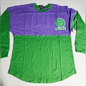 Universal Studios‎ Incredible Hulk Spirit Jersey Sm Marvel Long Sleeve Shirt